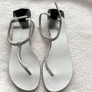 Guisseppi Zanotti Crystal Rope Sandals Size 8